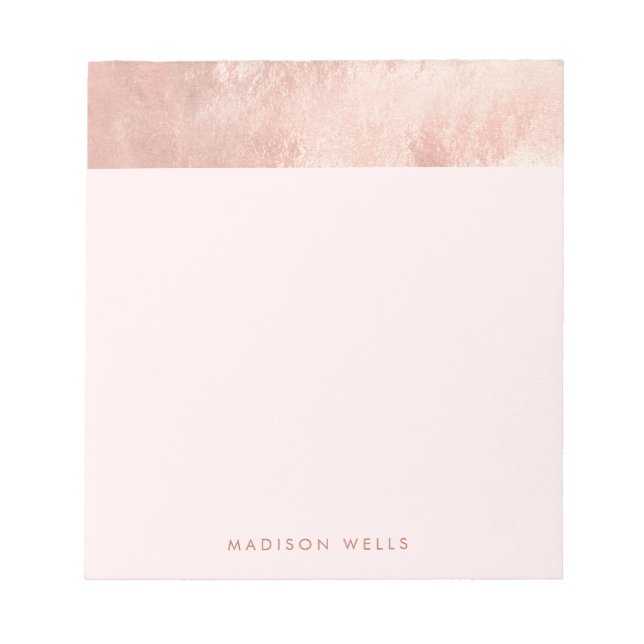 Bloc-note Élégant Rose élégant rose or (Devant)