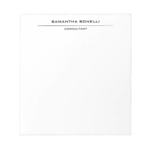 Bloc-note Élégant Simple Attrayant Minimaliste