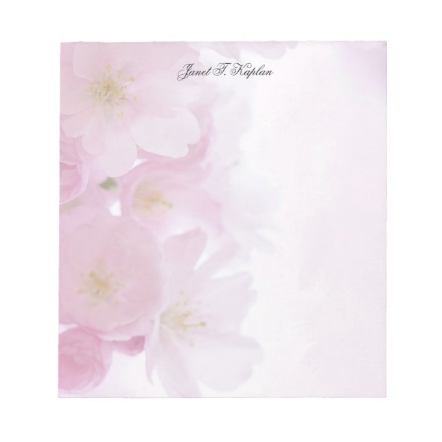 Bloc-note Élégant Simple Classique Floral Professionnel (Devant)