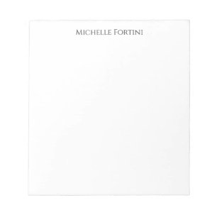 Bloc-note Élégant simple minimaliste