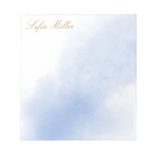 Bloc-note Elégant Turquoise Floral Aquarelle Plage Fleur