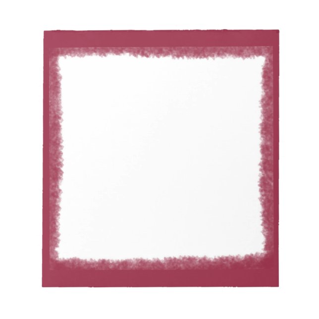 Bloc-note Elégante bordure de couleur rouge (Devant)