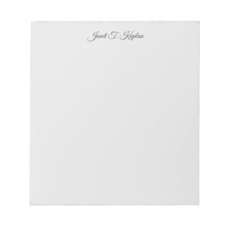 Bloc-note Élégante Féminine Grise Simple Professionnel Manus