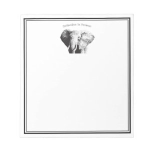 Bloc-note Eléphant de Bush en Afrique