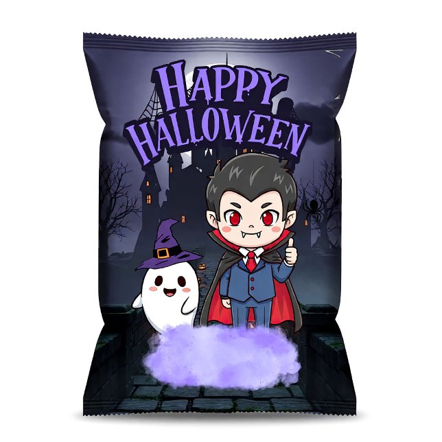 Bloc-note Emballages de sacs de chips Halloween pour vampire (Créateur téléchargé)