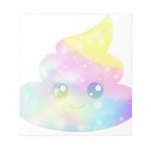 Bloc-note Emoji de caca coloré