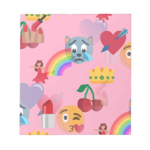 Bloc-note emoji fille