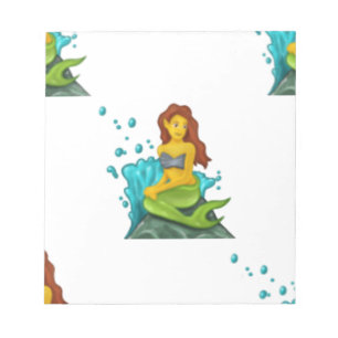 Bloc-note emoji mermaid