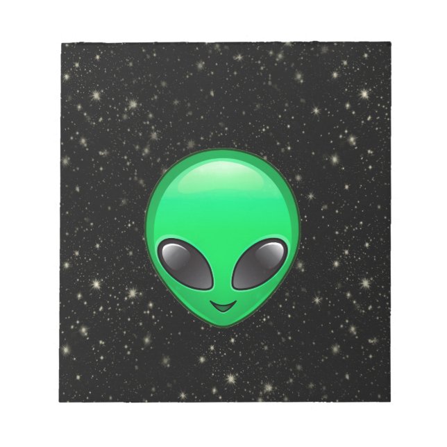 Bloc-note emojis alien (Devant)