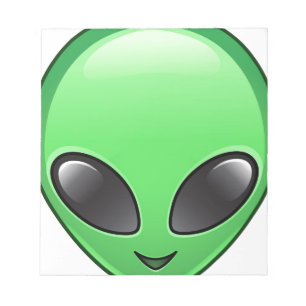 Bloc-note émoticône alien