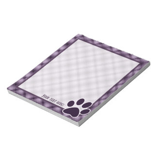 Bloc-note Empreinte de patte pourpre