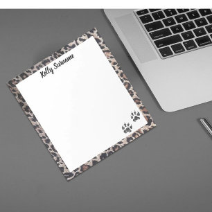 Bloc-note EMPREINTE DE PATTE ! Tampon personnalisé Thème de