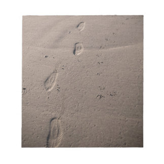 Bloc-note Empreintes dans le sable