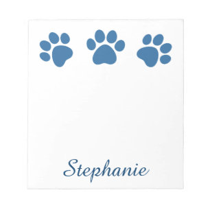 Bloc-note Empreintes de pattes de chiens joueurs pour Amoure