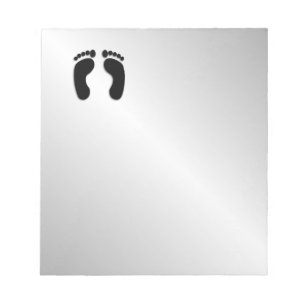 Bloc-note Empreintes de pieds nus