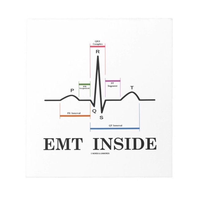 Bloc-note EMT à l'intérieur (Electrocardiogramme à rythme si (Devant)