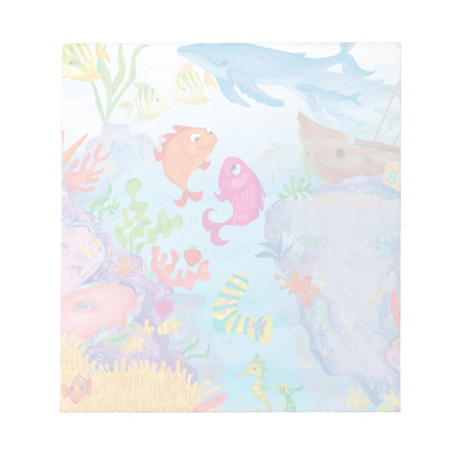 Bloc-note En Bas Dans L'Océan (Devant)