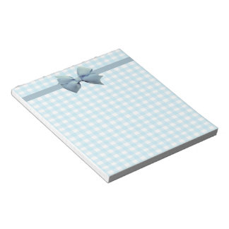 Bloc-note En vichy bleu 3