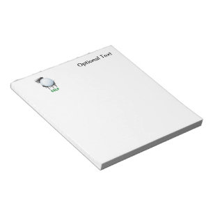 Bloc-note Encre Abstraite avec boule de GOLF et TEXTE