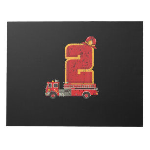 Bloc-note Enfant de 2 ans Cadeaux d'anniversaire pompier