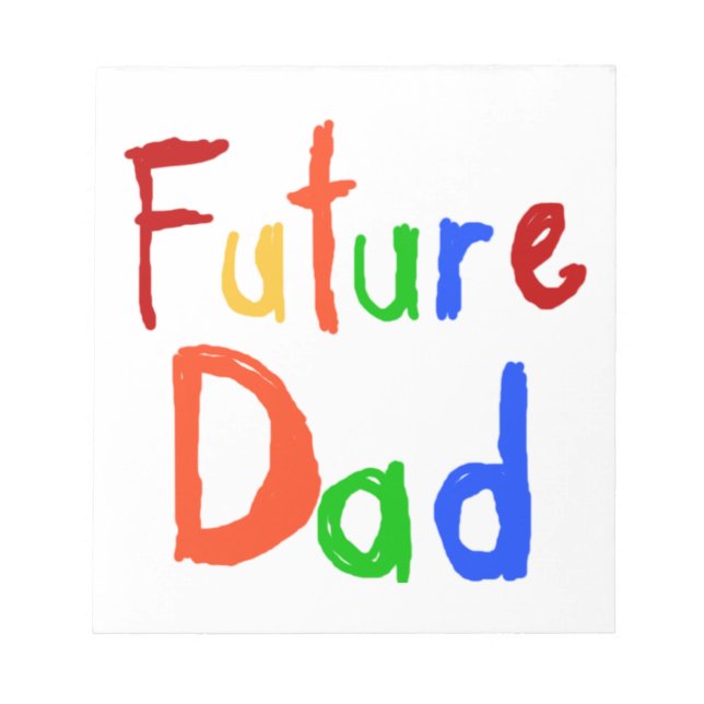Bloc-note Enfant Texte Futur Papa T-shirts et cadeaux (Devant)