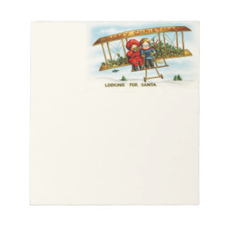 Bloc-note Enfants Vintage De Noël À La Recherche De Père Noë