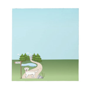 Bloc-note English Cream Golden Retriever By A Randonnée Trai