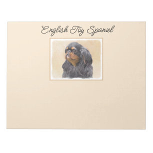Bloc-note English Toy Spaniel Peinture Animal Art original