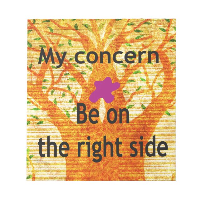 Bloc-note Enraciné dans la droiture Baobab perspective Vinta (Devant)