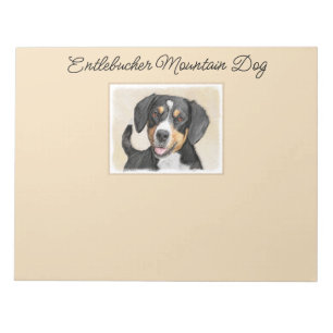 Bloc-note Entlebucher Mountain Dog Painting Original Chien A