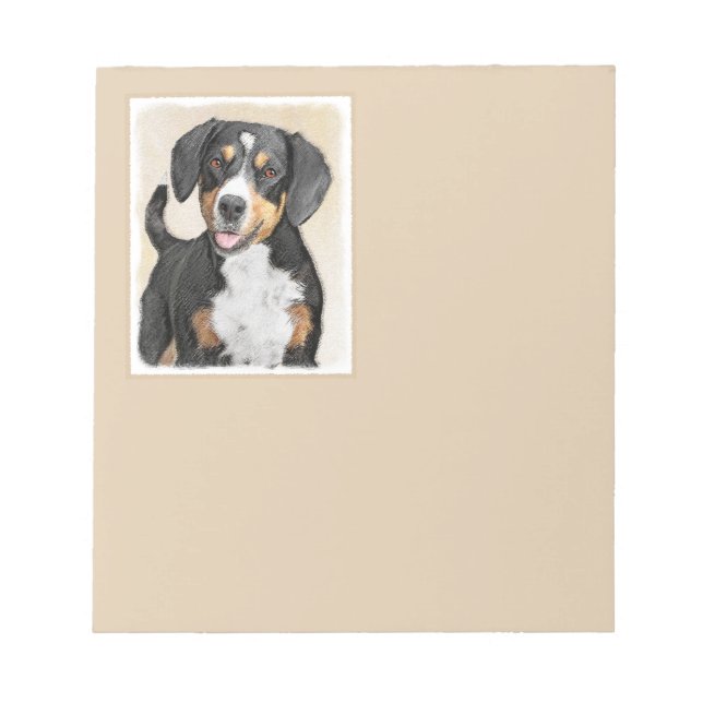 Bloc-note Entlebucher Mountain Dog Peinture - Art original (Devant)