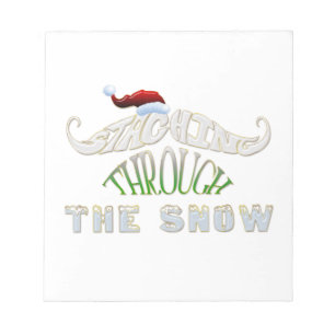 Bloc-note Entraînement à travers la neige