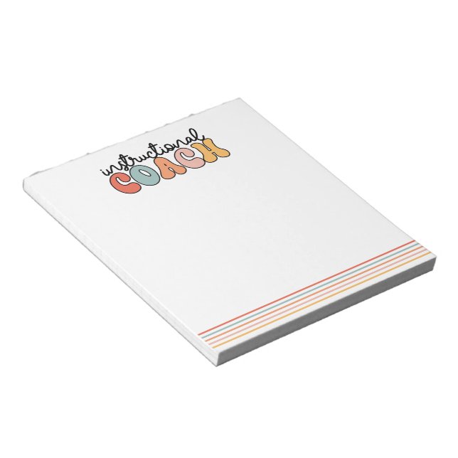 Bloc-note Entraîneur pédagogique Entraîneur éducatif Retro (Incliné)