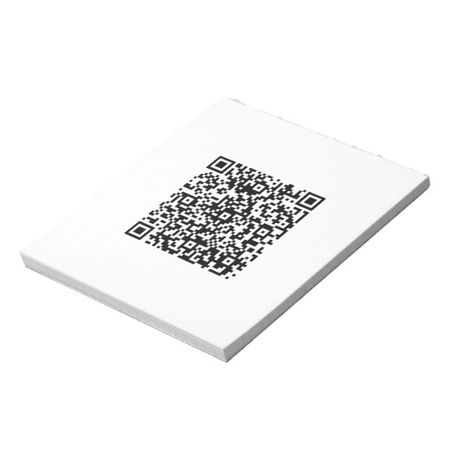 Bloc-note Entreprise de code QR personnalisé (Tourné)