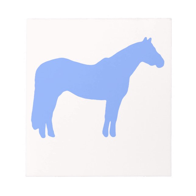 Bloc-note Entreprise de dressage de chevaux Bleu Simple et M (Devant)