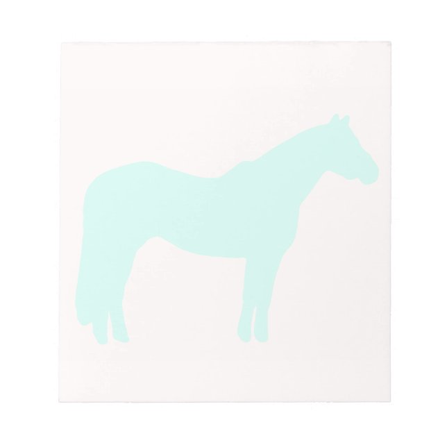 Bloc-note Entreprise de formation de chevaux Bleu simple et  (Devant)