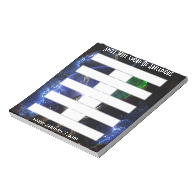 Bloc-note Épée Angel De L'Aile De L'Espace Arkledieux Bloc-N (Tourné)
