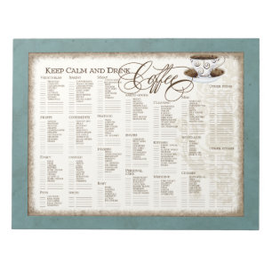 Bloc-note Épicerie - Gardez le calme et buvez la coupe de c