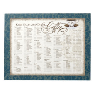 Bloc-note Épicerie - Gardez le calme et buvez la coupe de ca