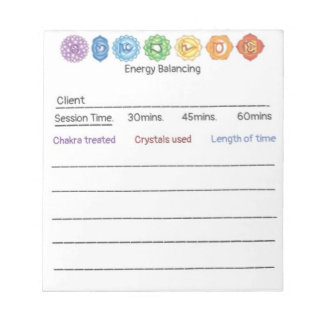 Bloc-note Équilibrage énergétique de Crystal Chakra