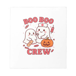 Bloc-note Équipage Boo Boo Infirmière Drôle Halloween Fantôm