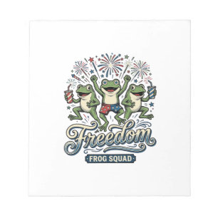 Bloc-note Équipe de grenouille de liberté conception de chem