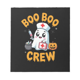 Bloc-note Équipière Boo Boo Infirmière Fantôme Mignon Hallow