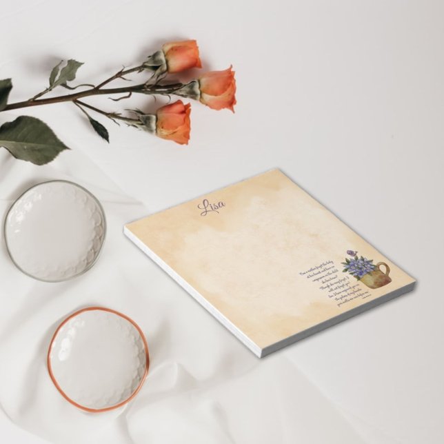 Bloc-note Esaïe 49:15-16 Oubliez-Moi Pas Floral (Créateur téléchargé)