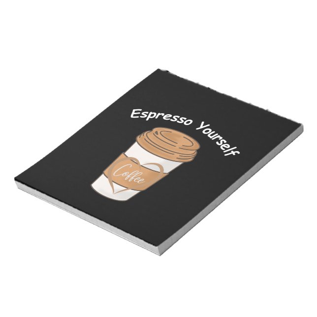 Bloc-note Espresso Vous-Même Louveur De Café (Tourné)