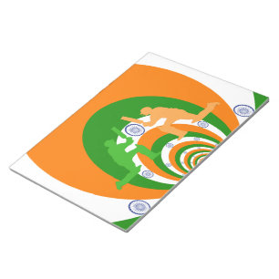 Bloc-note Esprit de cricket indien : Design abstrait