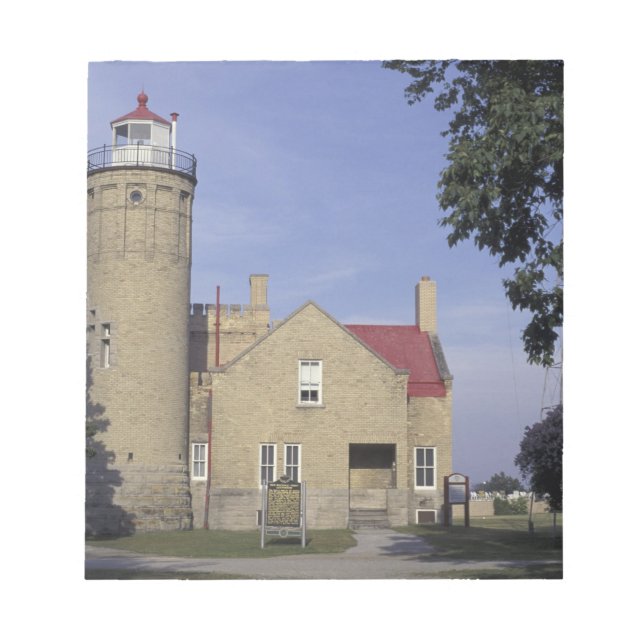 Bloc-note États-Unis, Michigan Old Mackinac Point Lighthouse (Devant)