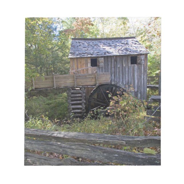 Bloc-note États-Unis - Tennessee. Moulin à câble dans la rég (Devant)