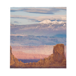 Bloc-note États-Unis, Utah. Vue panoramique des montagnes La
