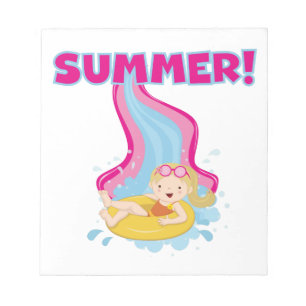 Bloc-note Été blond de fille